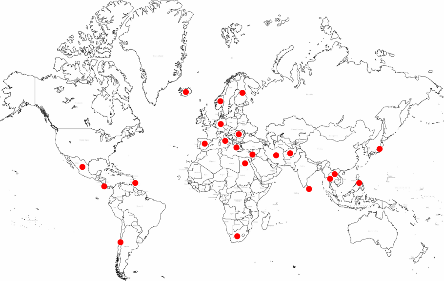 World Map 2016-09-04